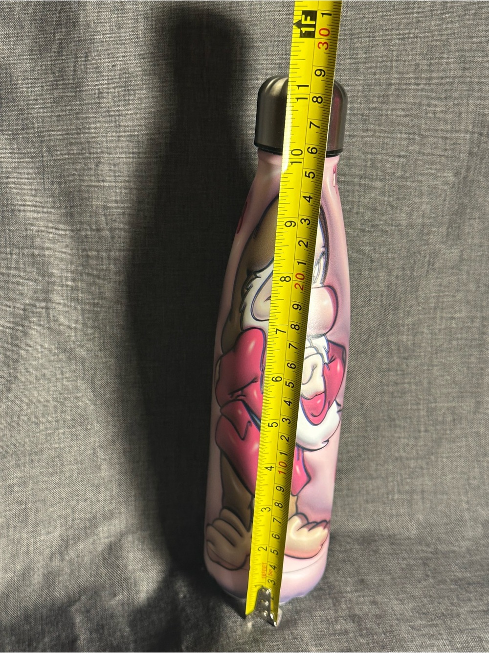 Grumpy Stainless Steel Water Bottle - Pink - Picture 8 of 8